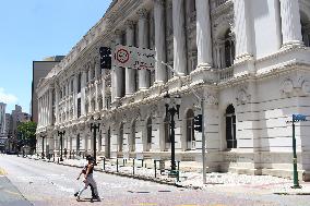 Movement of people in the Center of Curitiba PR