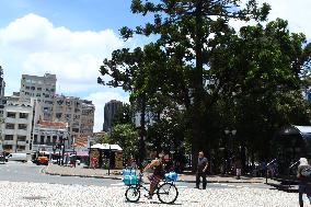 Movement of people in the Center of Curitiba PR