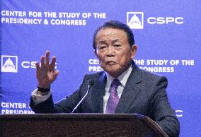 Taro Aso, vice president of Japan's ruling party