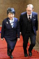 Japan, Sweden foreign ministers