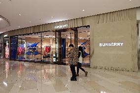 A Burberry Luxury Store in Shangha