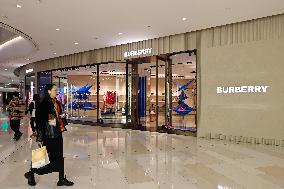 A Burberry Luxury Store in Shangha