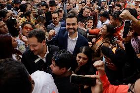 Movimiento Ciudadano Presents Jorge Álvarez Máynez As Pre-candidate For The Presidency Of Mexico In 2024.