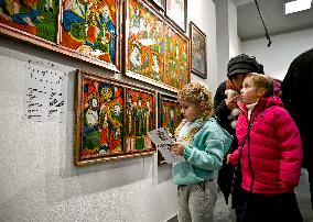 More Fragile than Glass exhibition of folk icons on glass opens in Lviv