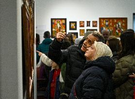 More Fragile than Glass exhibition of folk icons on glass opens in Lviv
