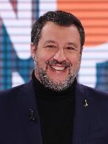 Matteo Salvini At TV Show - Rome