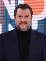 Matteo Salvini At TV Show - Rome