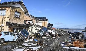 Aftermath of strong quake in central Japan