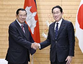 Ex-Cambodian PM Hun Sen in Tokyo