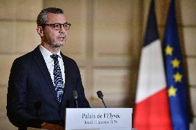 Alexis Kohler announces the French Government reshuffle - Paris