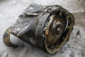 Debris of N. Korean KN-23 missile in Ukraine