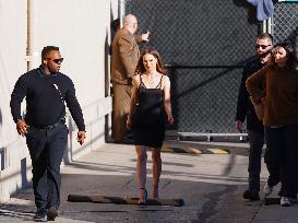 Natalie Portman Outside Jimmy Kimmel Live - LA