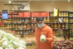Citizens Shop at A Supermarket in Hangzhou