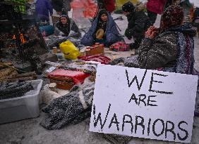 Edmonton's Homeless Residents Stand Firm In Downtown Eviction Standoff