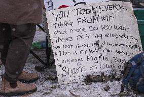 Edmonton's Homeless Residents Stand Firm In Downtown Eviction Standoff