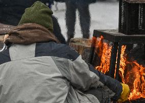 Edmonton's Homeless Residents Stand Firm In Downtown Eviction Standoff