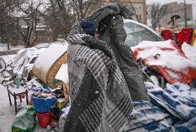 Edmonton's Homeless Residents Stand Firm In Downtown Eviction Standoff