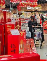 Consumers Shop at A Supermarket in Yanta