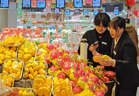 Consumers Shop at A Supermarket in Yanta