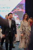 Jordans Crown Prince and Wife Attend a Business Forum - Singapore