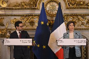 Handover Ceremony At Foreign Affairs Ministry - Paris