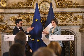 Handover Ceremony At Foreign Affairs Ministry - Paris