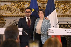 Handover Ceremony At Foreign Affairs Ministry - Paris