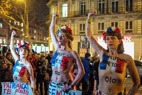 Femen Activists Demonstrate To Defend Women's Rights - Paris