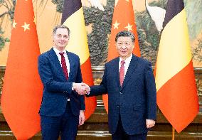CHINA-BEIJING-XI JINPING-BELGIUM-PM-MEETING (CN)