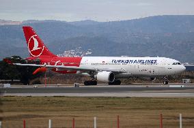 Turkish Airlines Airbus A330 with special livery at Barcelona airport