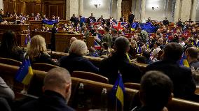 PM Sunak Addresses Ukrainian Parliament