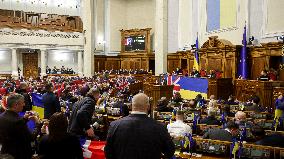 PM Sunak Addresses Ukrainian Parliament