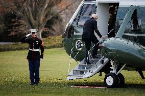 President Biden Departs White House