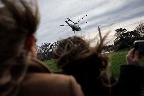 President Biden Departs White House