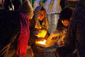 Vigil Mourning Death In Gaza In Cologne