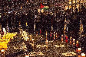 Vigil Mourning Death In Gaza In Cologne