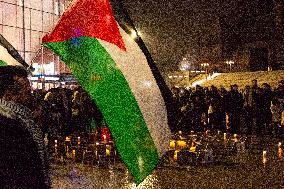 Vigil Mourning Death In Gaza In Cologne