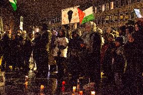 Vigil Mourning Death In Gaza In Cologne