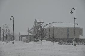 Blizzard Affects U.S. State Of Iowa