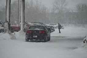 Blizzard Affects U.S. State Of Iowa