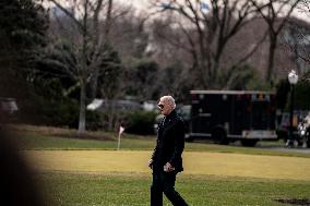 Joe Biden Departs The White Jan 12th 2024