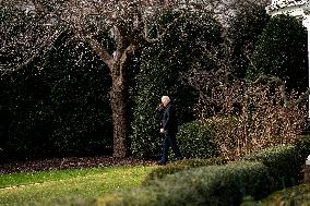 Joe Biden Departs The White Jan 12th 2024