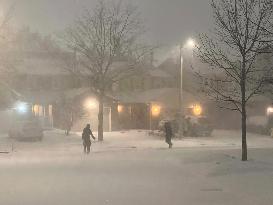 Massive Blizzard In Toronto, Canada