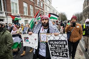 Protesters Rally Outside Court Hearing On Gaza Genocide Case