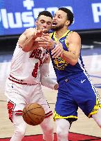 (SP)U.S.-CHICAGO-BASKETBALL-NBA-BULLS VS WARRIORS