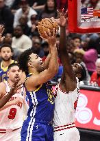 (SP)U.S.-CHICAGO-BASKETBALL-NBA-BULLS VS WARRIORS