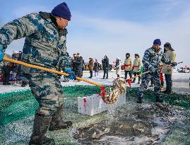 CHINA-INNER MONGOLIA-CHIFENG-WINTER FISHING-TOURISM (CN)