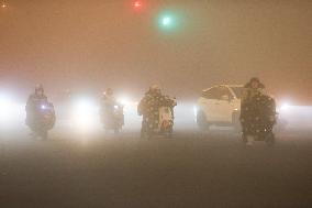 Heavy Fog Hit Lianyungang