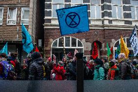Extinction Disruptive Action Against A New Gas Power Plant In Nijmegen.