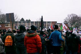 Protest Against Alternative for Germany (AfD) In Duisburg, Germany